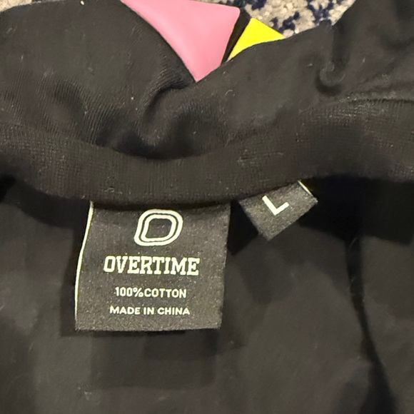 Overtime Kids Shirt with Colorful Heart Design - Picture 3 of 3